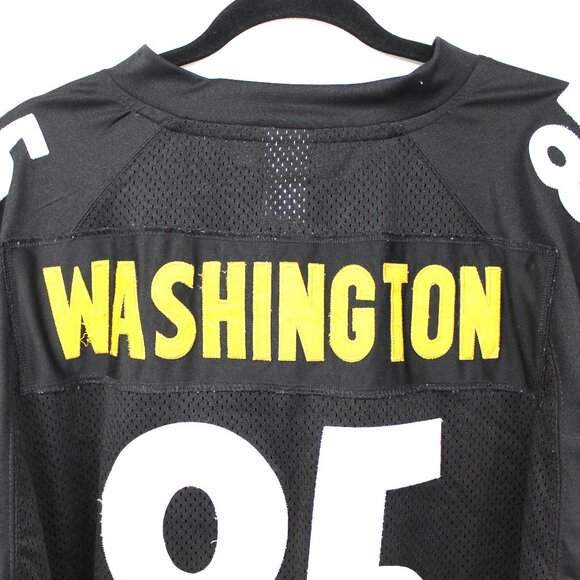 Reebok Pittsburgh Steelers Nate Washington Jersey Mens Sz 54 Black Mesh Football - Picture 5 of 6
